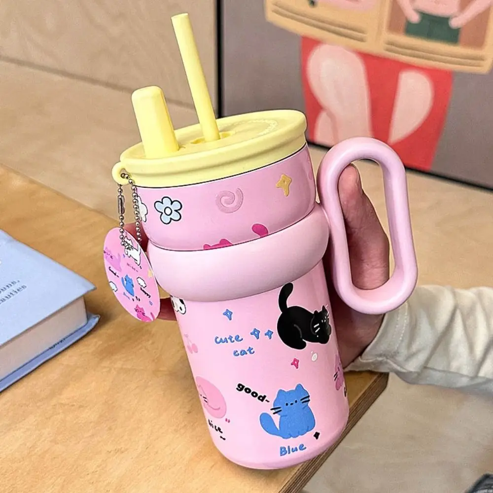 Прочный стакан-термос 600 мл с ручкой стакан из нержавеющей стали 316 крышка