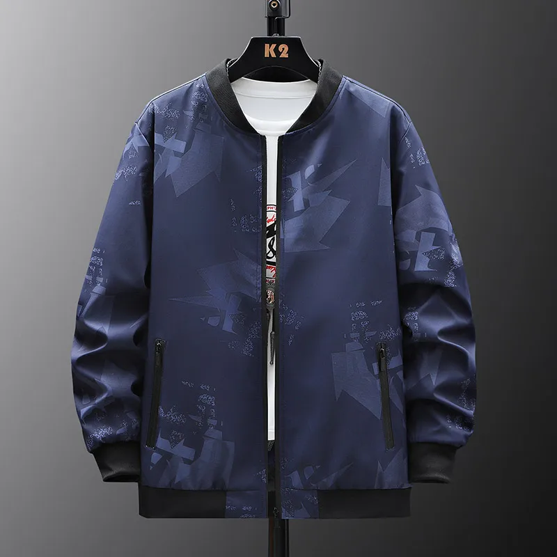 

Jackets men clothing printed windbreaker casual Bomber jackets Streetwear spring autumn oversize coats M-10XL ветровка куртка