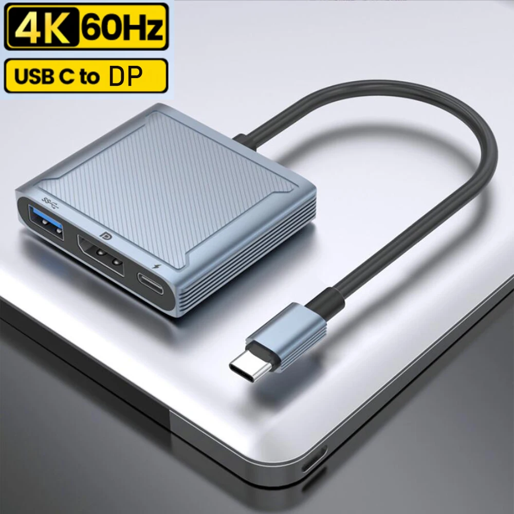 Док-станция USB C на DisplayPort HDMI VGA док-станция Thunderbolt 3 Type 2 0 Displayport для Apple Macbook Pro Dell -