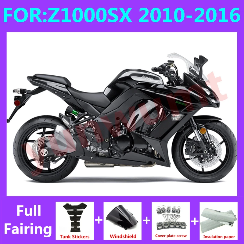 

New ABS Motorcycle Fairings Kit fit For Z1000SX Z1000 SX NINJA1000 2010 2011 2012 2013 2014 2015 2016 full fairing set black