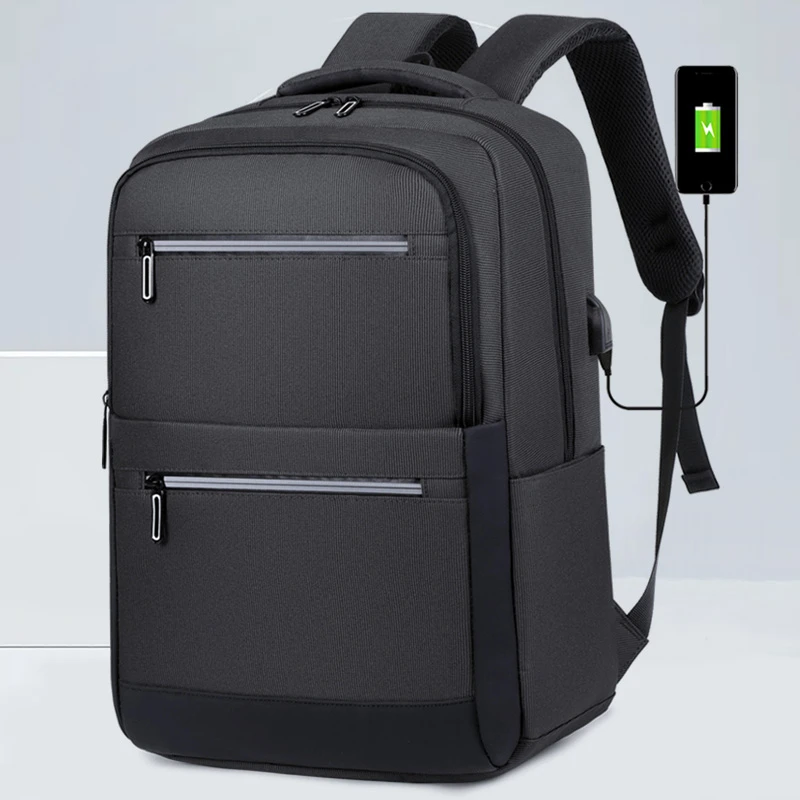 

Мужской водонепроницаемый рюкзак для ноутбука, с USB-зарядкой