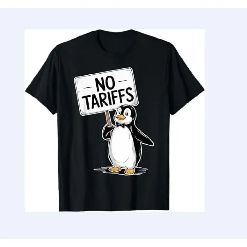 Фото Футболка Funny Penguins NO TARIFFS Taxes S 4XL №1