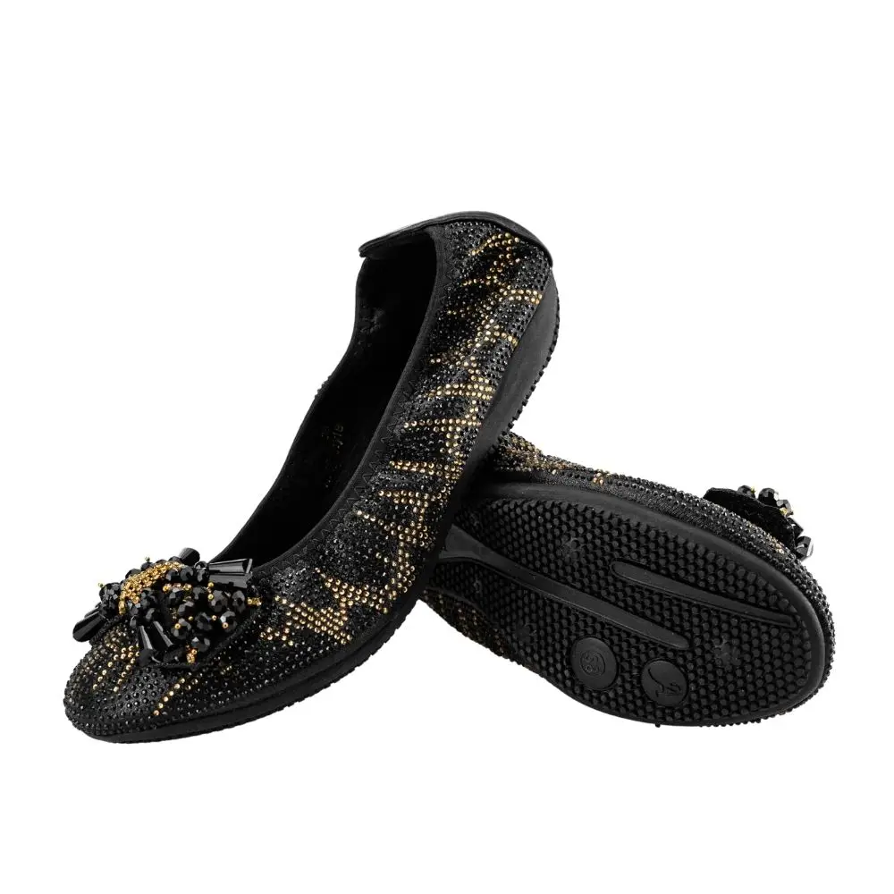 Nigeria Banana Shoes for Women Ladies Spring Flat with Casual Shoes Italy Style Geriger Gegallel Ladies Flat Shoes Female Flats