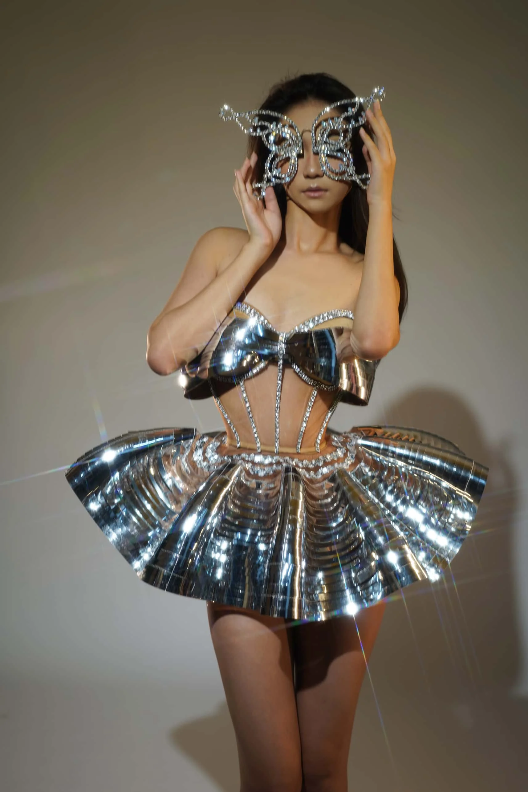 Дизайнерские серебряные блестки вечерние клубные костюмы женский сексуальный