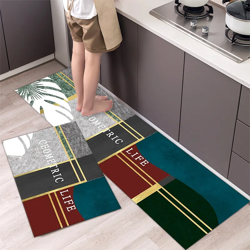 Кухонный коврик в американском богемном стиле Придверный для гостиной