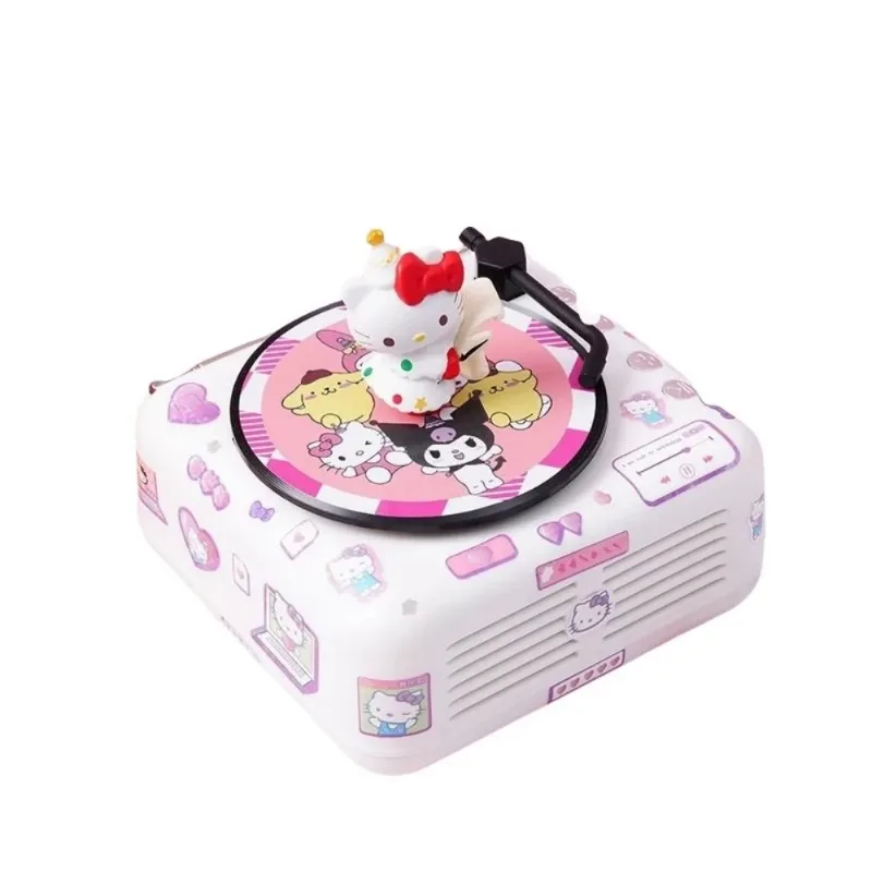Kawaii Sanrio Hello Kitty Kuromi My Melody Cinnamoroll маленький Bluetooth-динамик практичный проигрыватель