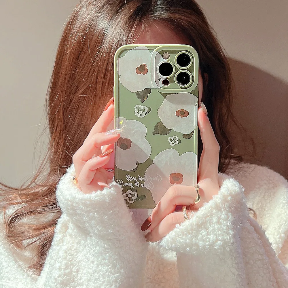 Retro Lattice Phone Case For iPhone 13 12 11 Pro Max X XR Xs Max 7 8 Plus 13 12 mini Case Soft Silicone Shockproof Cover