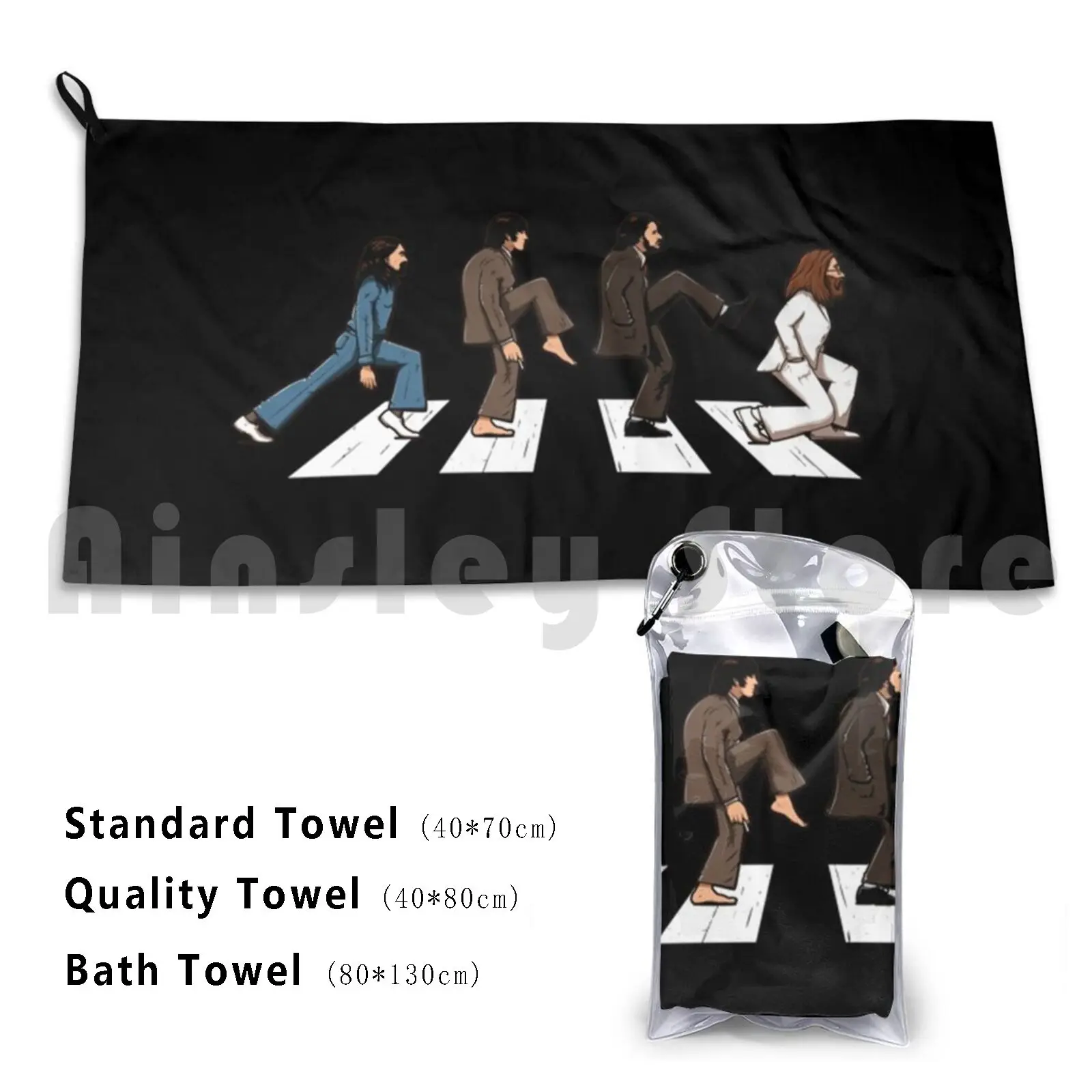The Cross Custom Towel Bath Towel Road Album Abbey Beatle Music