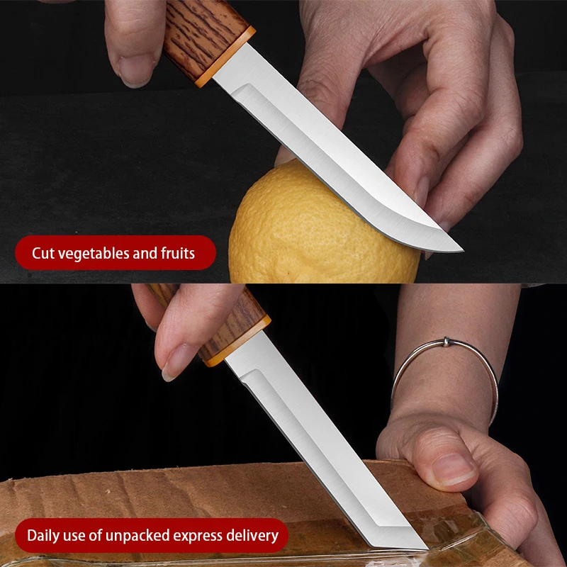 Высококачественный двойной нож из нержавеющей стали портативный с фруктами