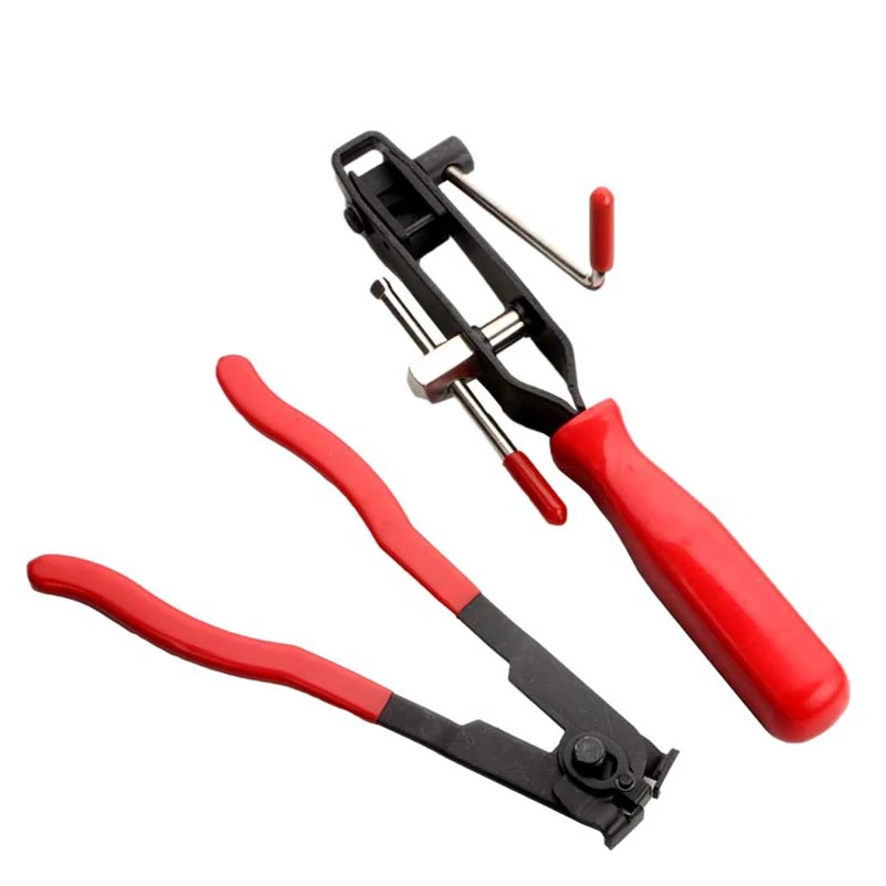 Dust-Jacket Bundle Pliers Flat Nose Cut Off Clamp Exhaust Pipe Lug Ball Cage Clamp Pliers Auto Repair Tool