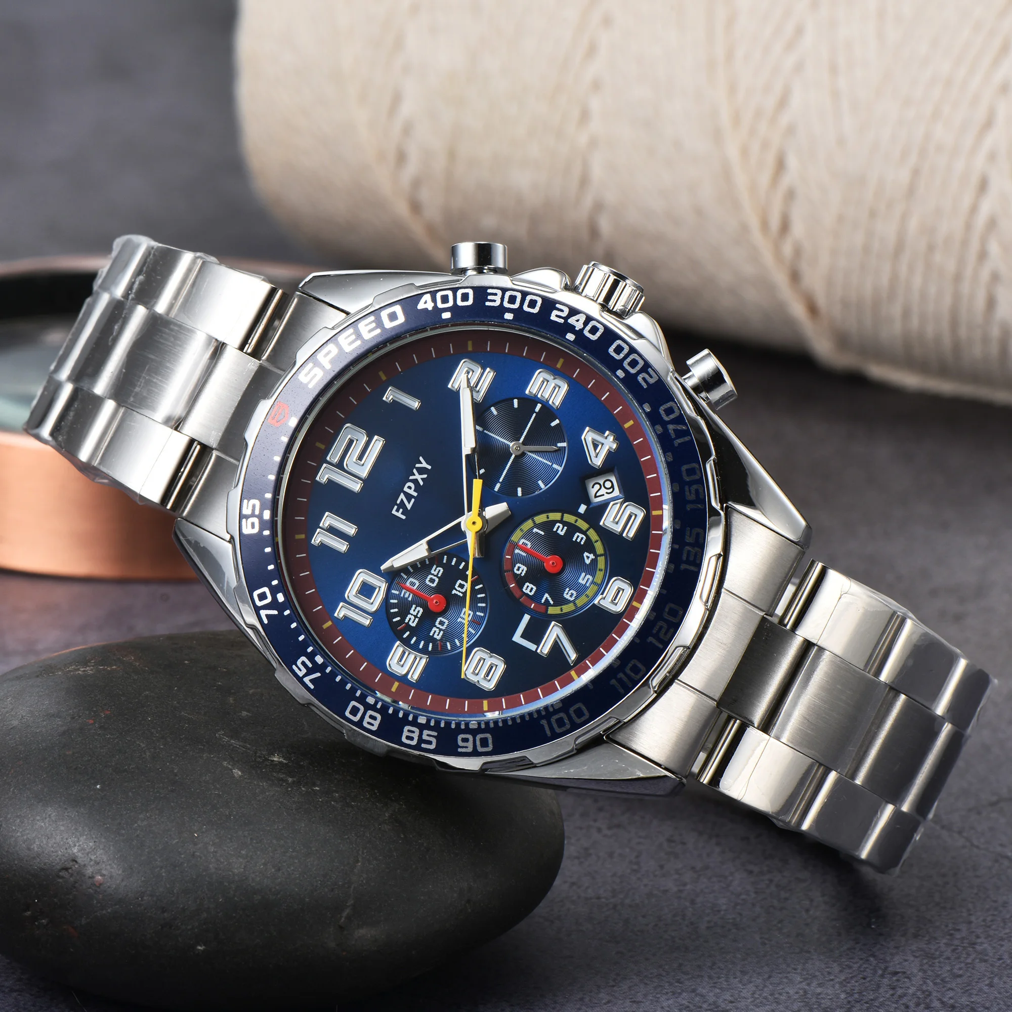 

Часы наручные TA114 мужские/женские с хронографом, брендовые многофункциональные классические стальные, в деловом стиле, ААА