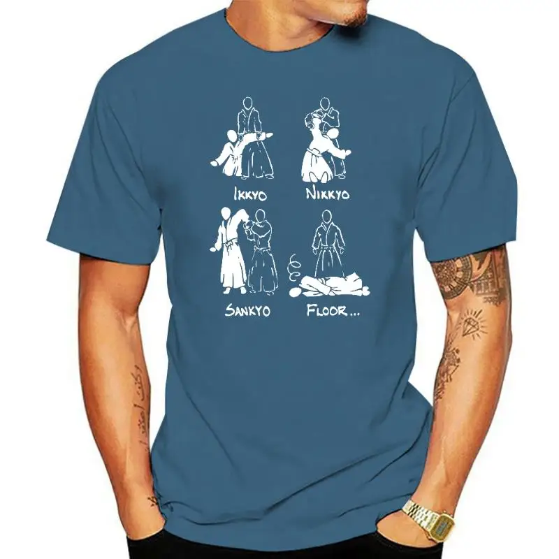 

Смешные футболки Aikido Art, хлопковая уличная одежда с графическим рисунком, футболка с коротким рукавом и круглым вырезом в стиле Харадзюку, к...