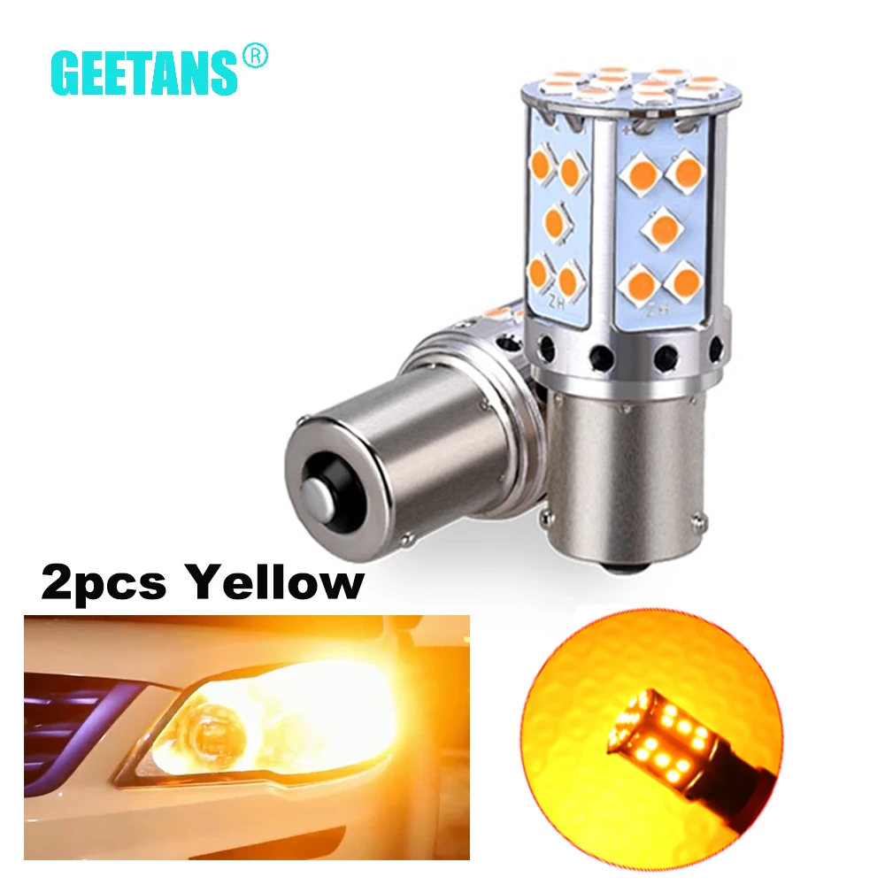

2pcs1156 BA15S P21W BAU15S PY21W LED T20 7440 W21W W21/5W 1157 BAY15D led Bulbs 35smd CanBus lamp For Turn Signal Light 12V CJ
