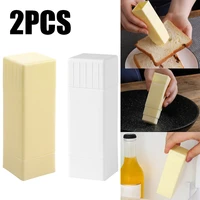 2pcs rotary butter spreader upright cheese dispenser holders sticks plastic kitchen baking tools