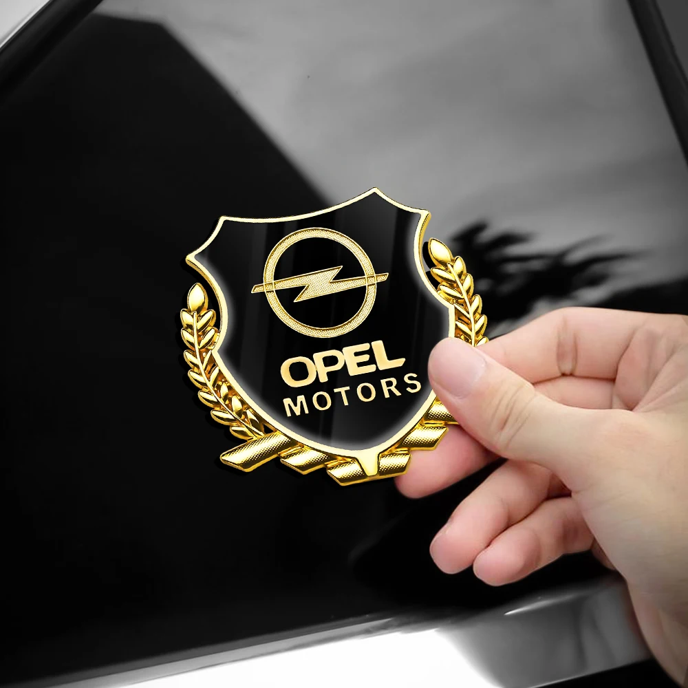 

2PCS 3D Metal Car Stickers Door Side Trunk Waterproof Auto Logo Decals For Opel Astra H G Insignia Mokka Zafira OPC