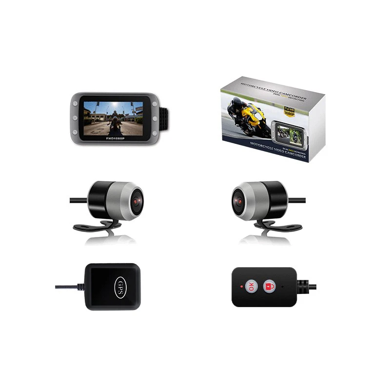 Двойной видеорегистратор со встроенным WiFi GPS передняя 1080P задняя 1080P/720P двойная