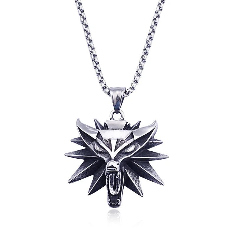 Серия книг волшебников значок с головой волка кулон ожерелье охота на монстров