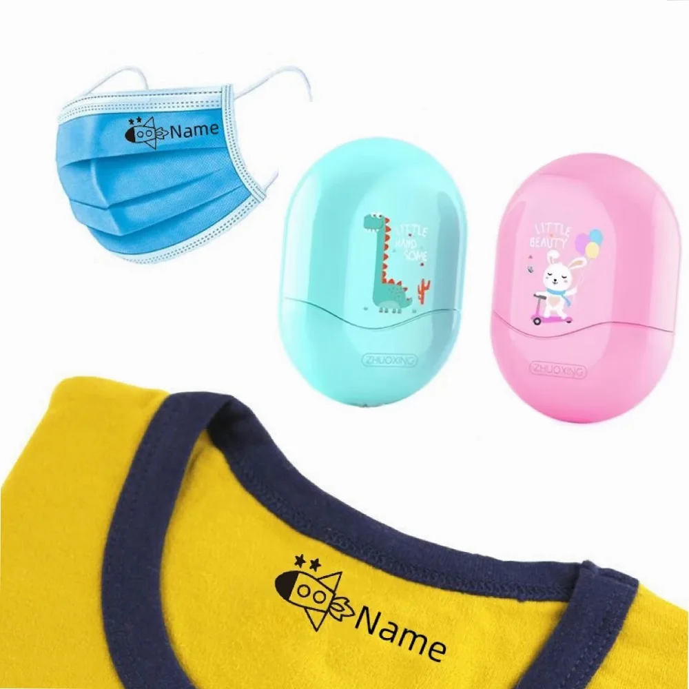 

Персонализированный детский штамп с именем для детей, печать с именем для студентов, водонепроницаемое имя безопасности, милая детская индивидуальная