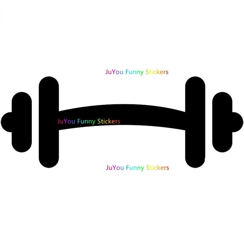

JuYou Funny Stickers Exterior Accessories for Barbell Dumbbell Training Silhouette Car Stickers Die Cut Vinyl Skateboard Decals