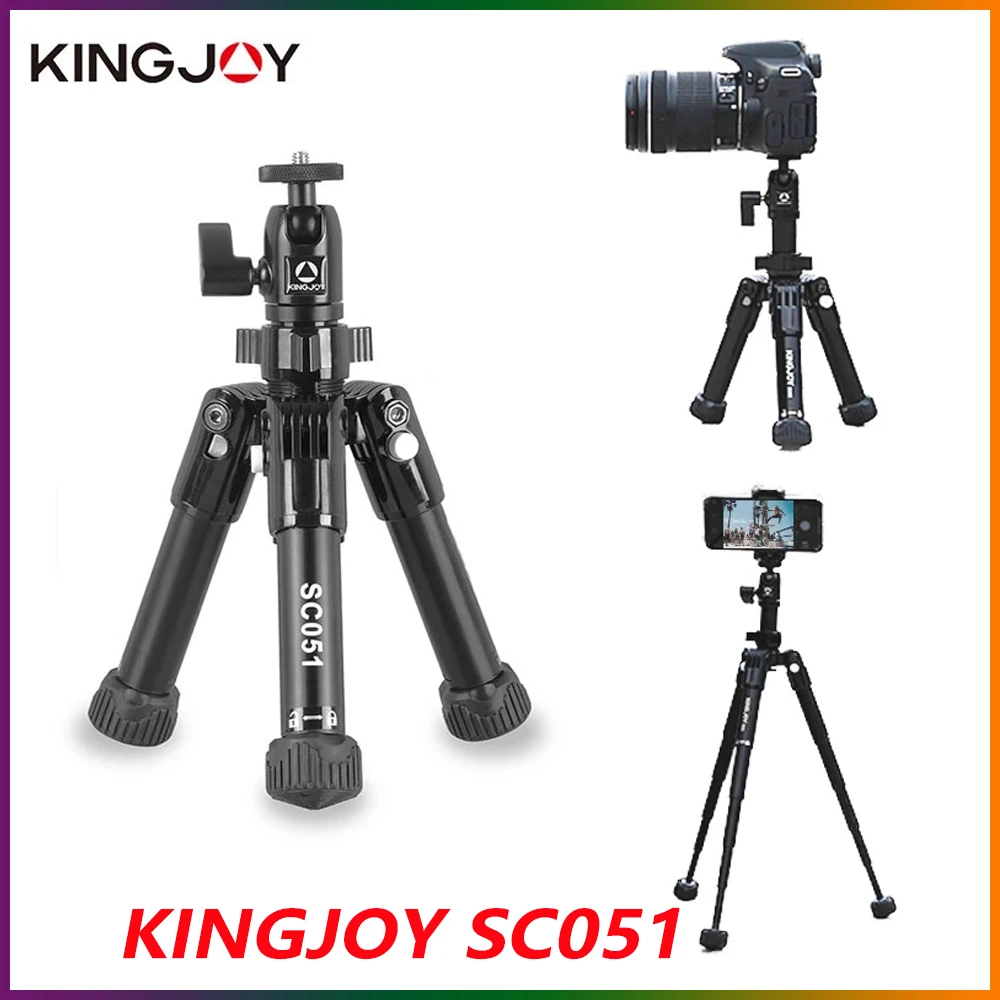 

KINGJOY SC051 Mini Camera Table Tripod For Phone Gorillapod Mobile Tripe Para Movil with 360 Degree Ball Head Stand Selfie Stick