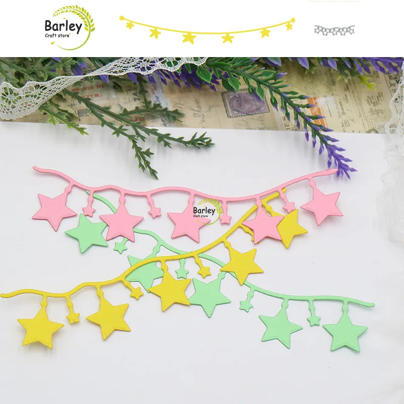 

New Christmas Decoration Greeting Card Star Metal Die Cut Template DIY Scrapbooking Album Paper Cards Crafts Embossing Die Cuts