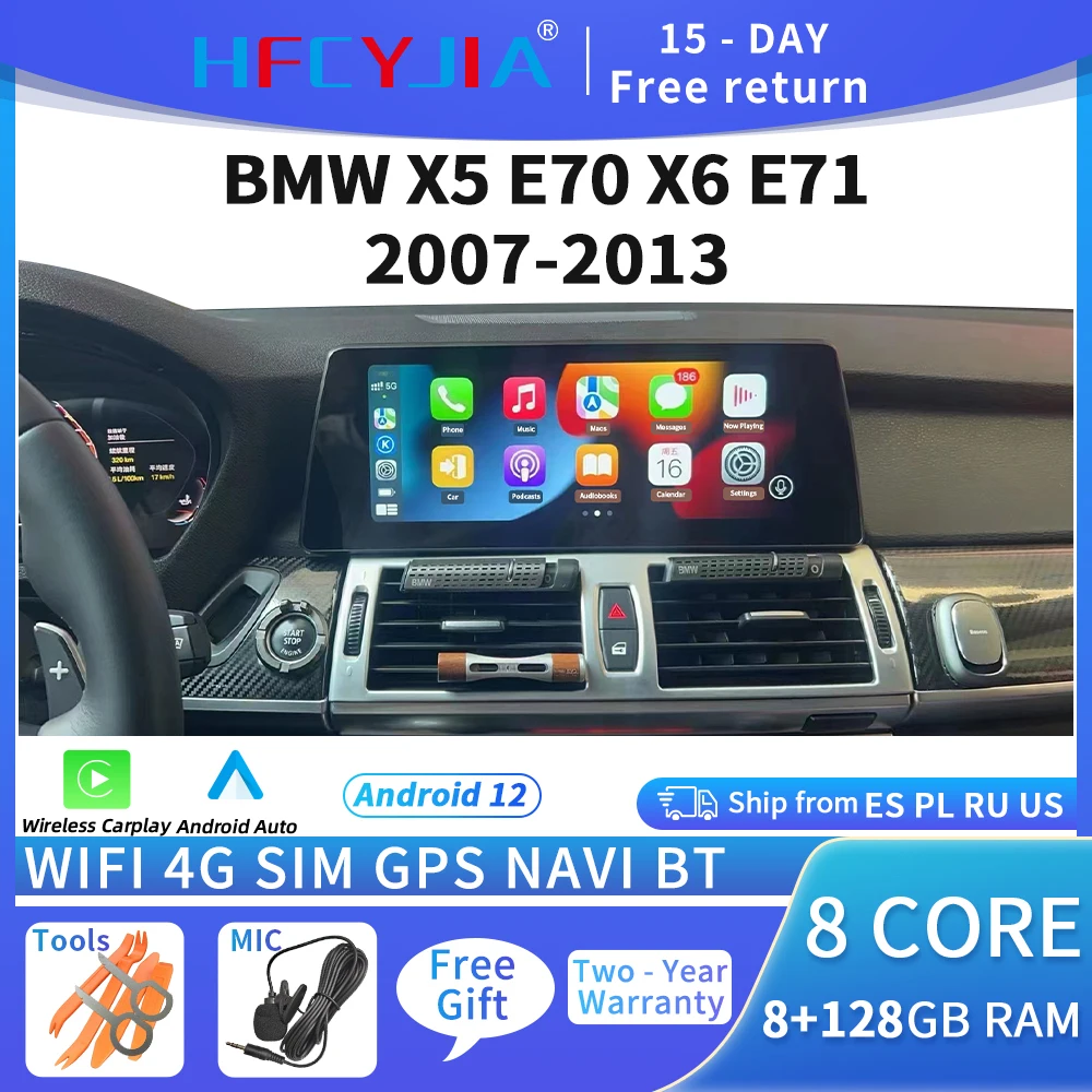 

Автомобильная Мультимедийная система для BMW X5 E70 E71 10,25-2007, с GPS Навигатором