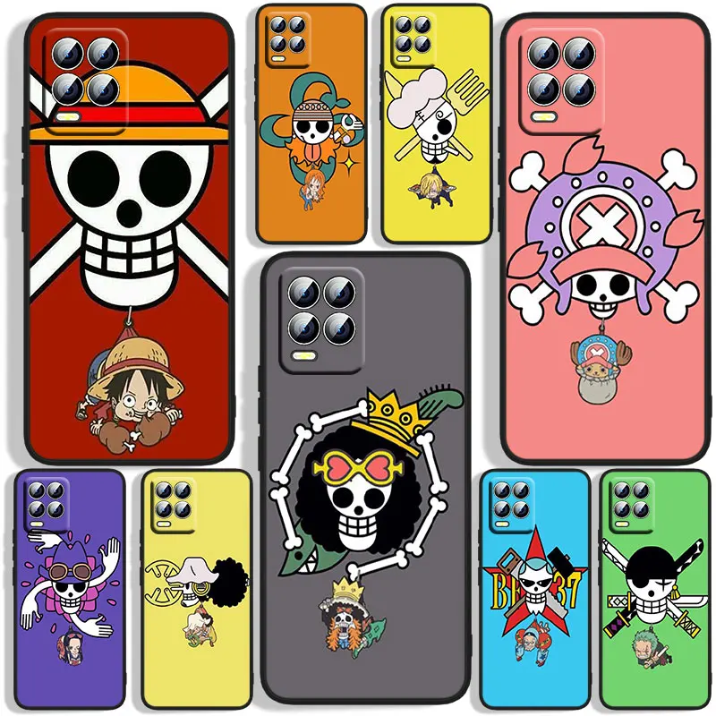 

Anime Ones Pieces Logo Phone Case For OPPO Realme C2 C3 C11 C20 C21 C21Y Q3S Q5i X2 X3 GT Neo2 GT2 GT Neo3 Black Cover Funda
