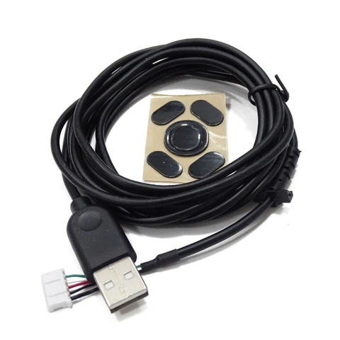 Прочный USB-кабель для мыши, шнур и ножки для мыши для игровой мыши Logitech G102, сменная деталь, аксессуары для ремонта, 1 комплект