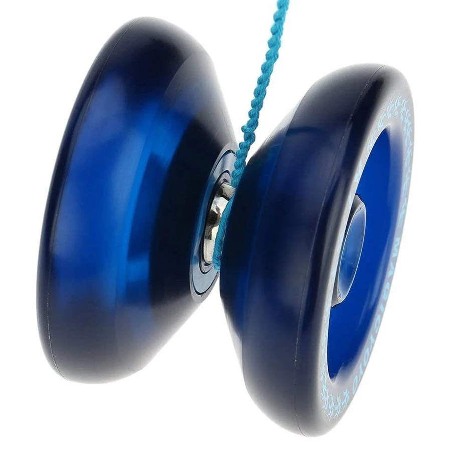 Responsive YoYo K1-Plus with Yoyo Sack + 5 Strings and Yo-Yo Glove Gif Blue