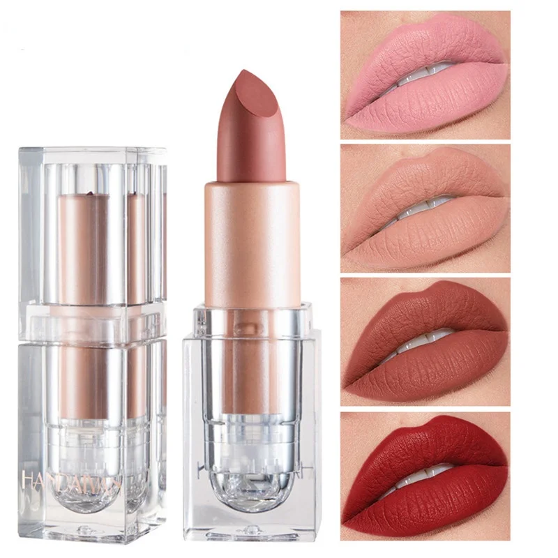 

Small Ice Cube Matte Lipstick Nude Matte Not Easy To Fade Lipstick Long Lasting Waterproof Velvet Lipstick Cosmetic