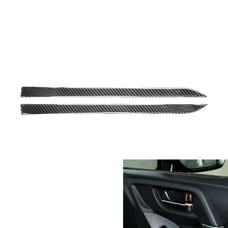 

For Subaru Forester 2013-2018 Carbon Fiber Interior Door Decoration Moulding Cover Trim Strip Protection Stickers