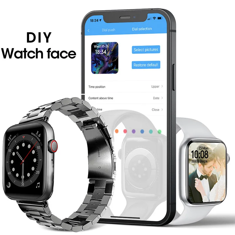 Умные часы W27 Pro для мужчин и женщин умные с беспроводным зарядным устройством 2022