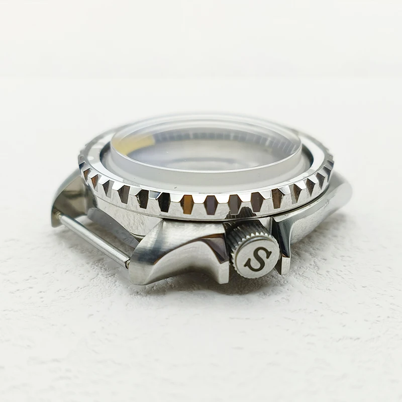 Mod Seiko NH35 SKX007 Watch Case Dome Sapphire Crystal Glass Fits NH35 NH36 4R Movement Screw-in Crown 28.5mm Dial Dive Cases