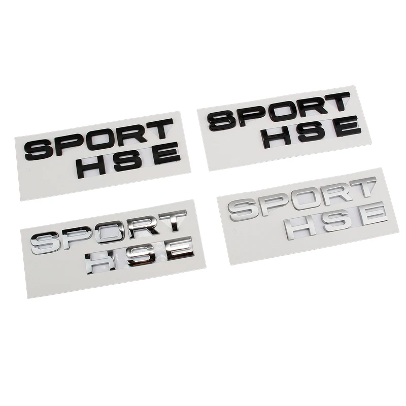 

Car HSE Sport Logo Side Fender Trunk Badge Emblem Decals Sticker For Land Rover VELAR Discovery Evoque Defender Range Rover