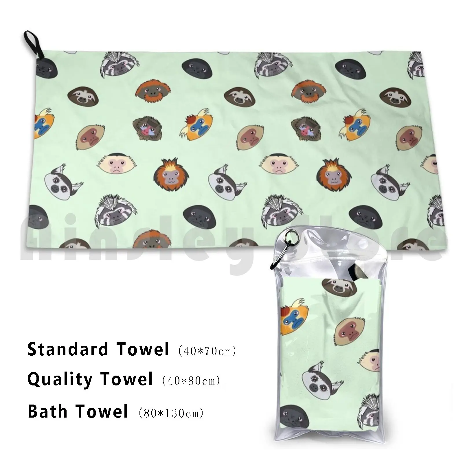 Towel The Animals Of The Order Primates 612 Primates Monkey African Monkey Madagascar