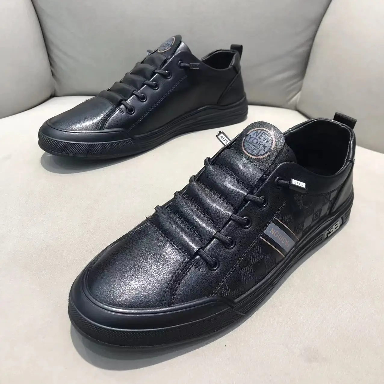 Ozhouzhan/мужская обувь осень 2023 новые мужские повседневные кожаные туфли без