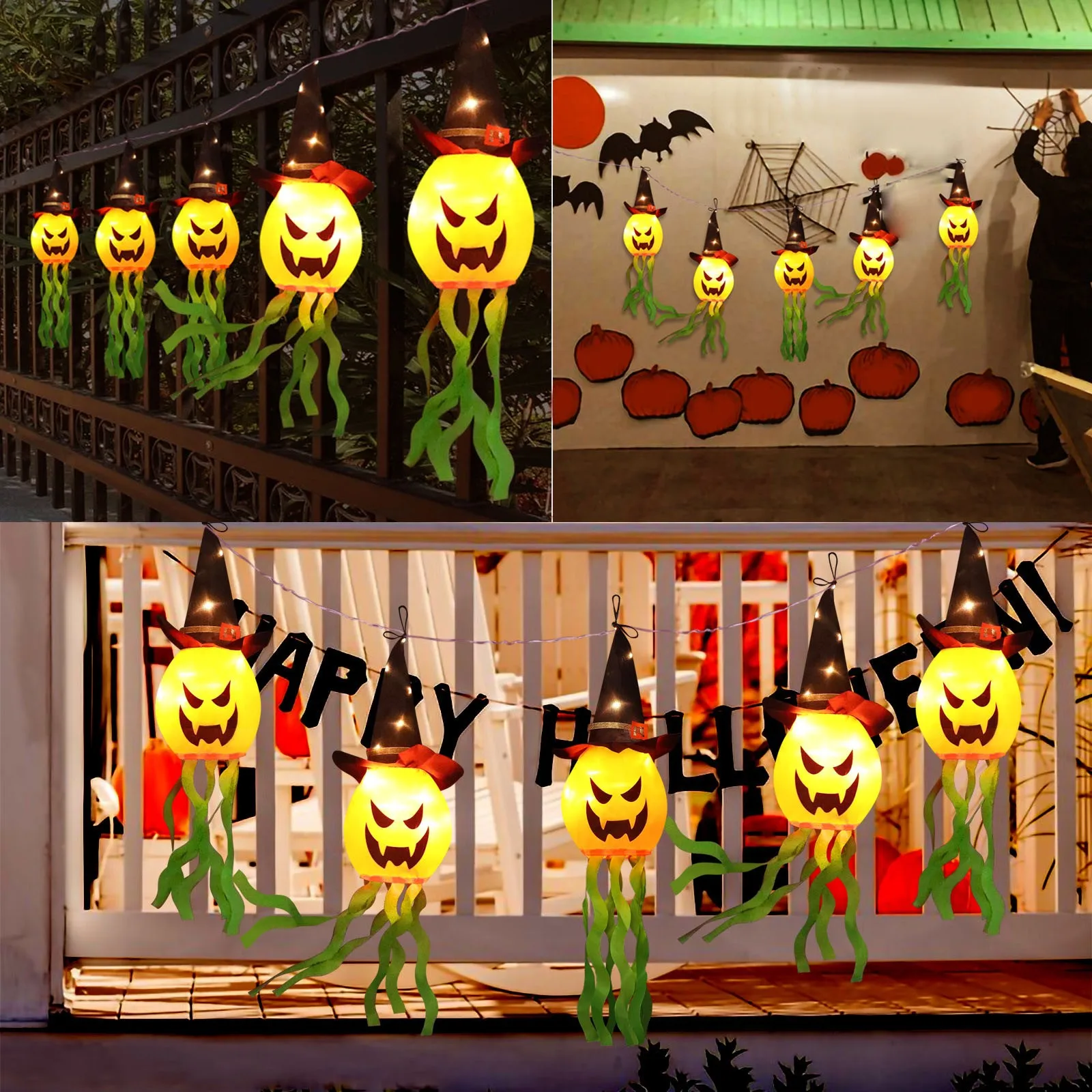 

Decorations for Room Adult Halloween Decoration Lights Pumpkin Atmosphere Lights For Party Decoration Halloween Glowing