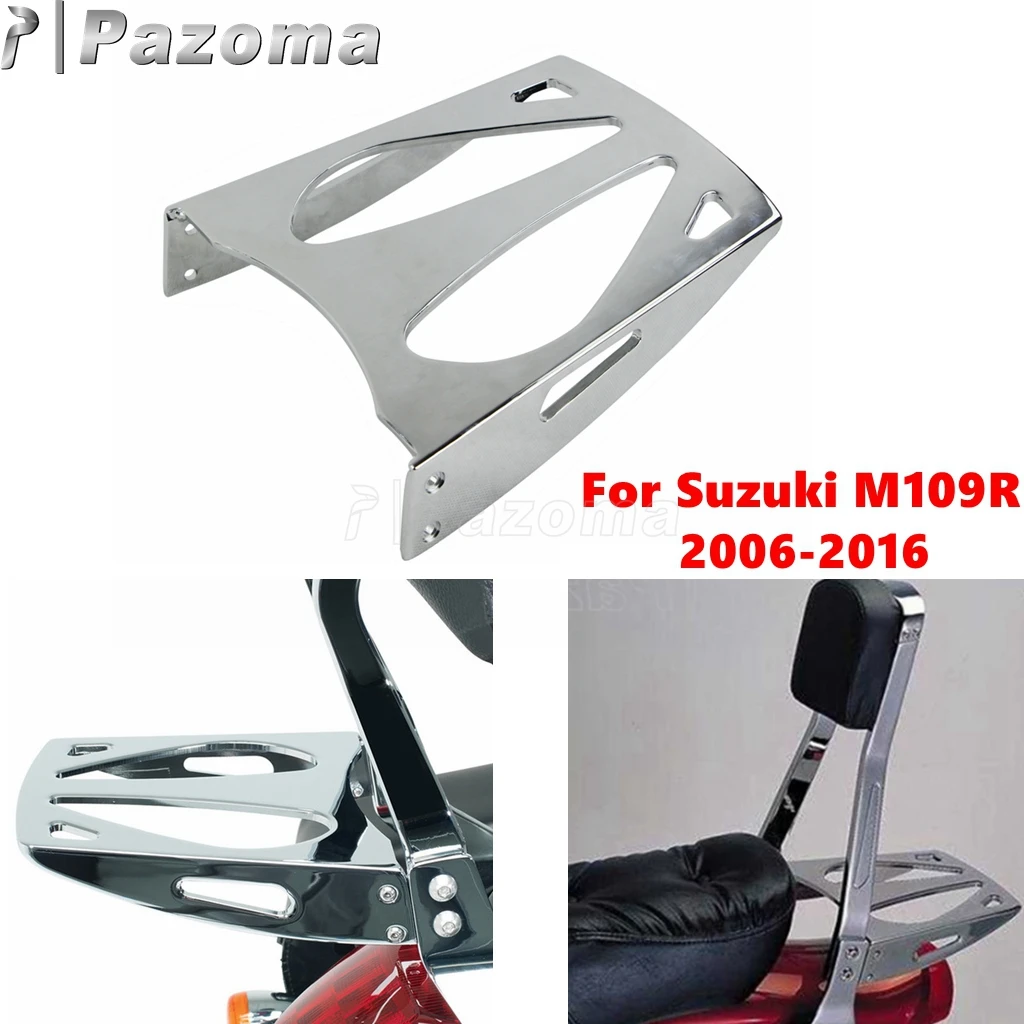 Motorcycle Cobra Sissy Bar Rear Luggage Rack For For Suzuki Boulevard M109R Sissybar Tail Holder Cargo Shelf Bracket 2006-2016