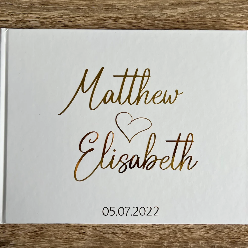 Индивидуальная Свадебная Гостевая книга Современная фольгированная с