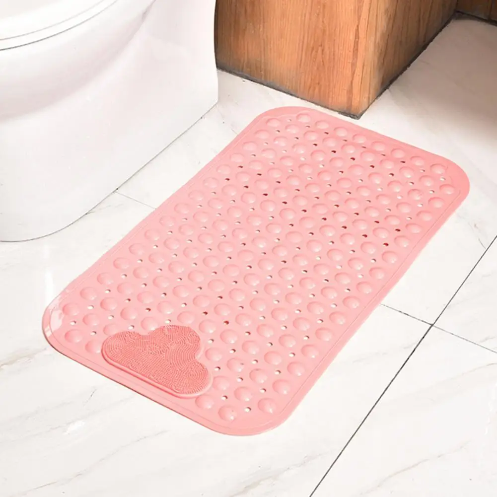 

Waterproof No Odor Suction Cup Type Bathtub Drainage Shower Mat Massage Pad for Toilet