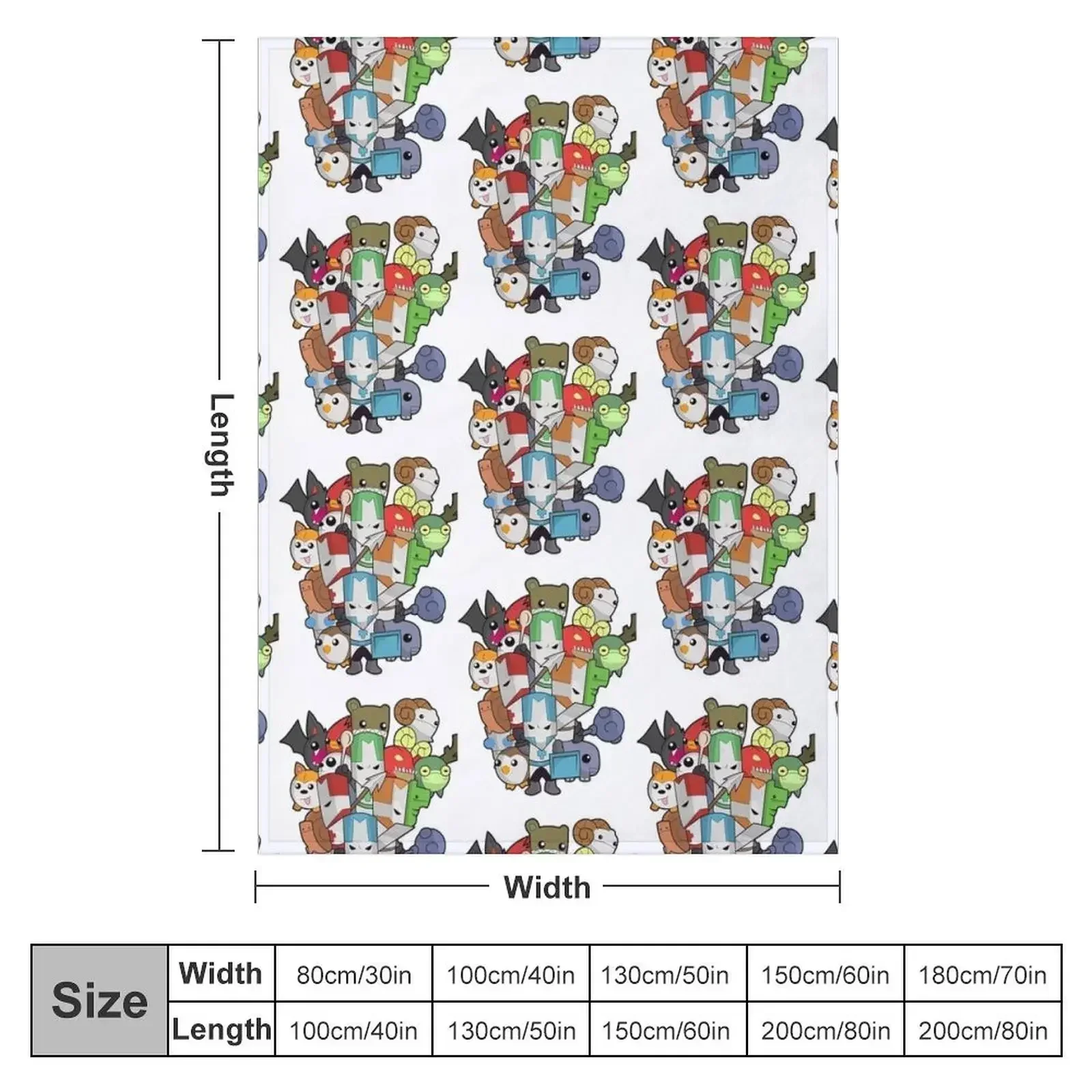 Castle Crasher Игра года Пледы Фланелевые волосы Зимние постельные принадлежности