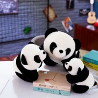 plush toys panda gifts vivid funny with bamboo leaves birthday soft cartoon crossing animal stuffed animals pendant doll kids 33
