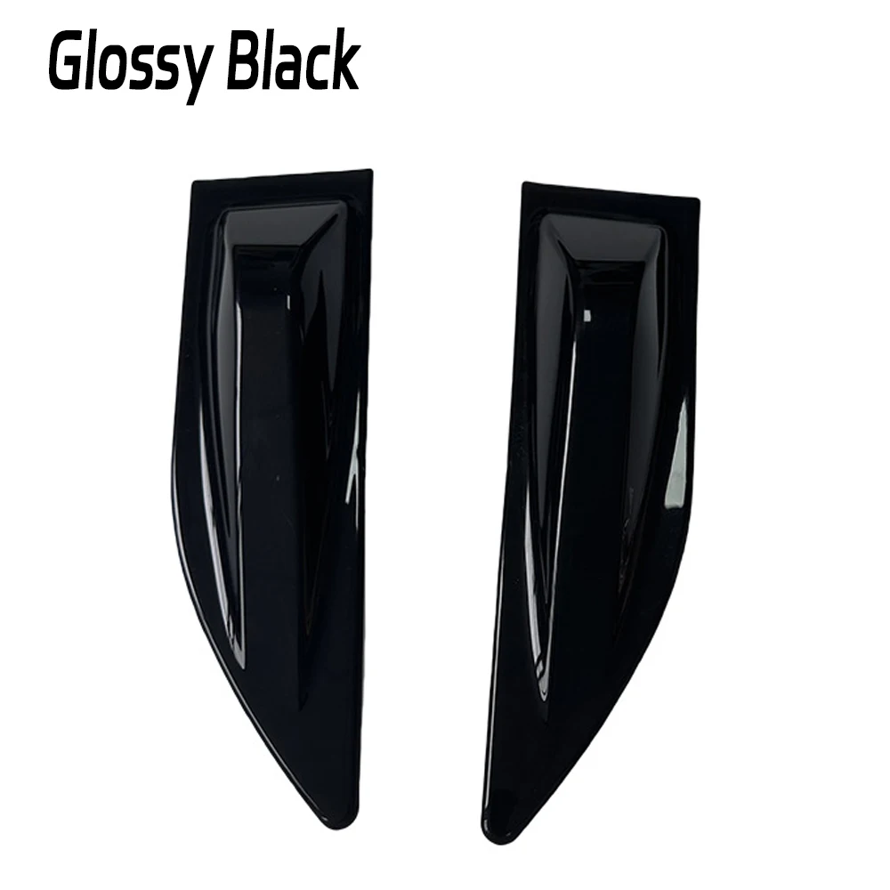 

1 пара универсальных автомобильных воздухозаборника, капот, глянцевая черная вентиляционная крышка, наклейка на боковое крыло, украшение автомобиля, Стайлинг