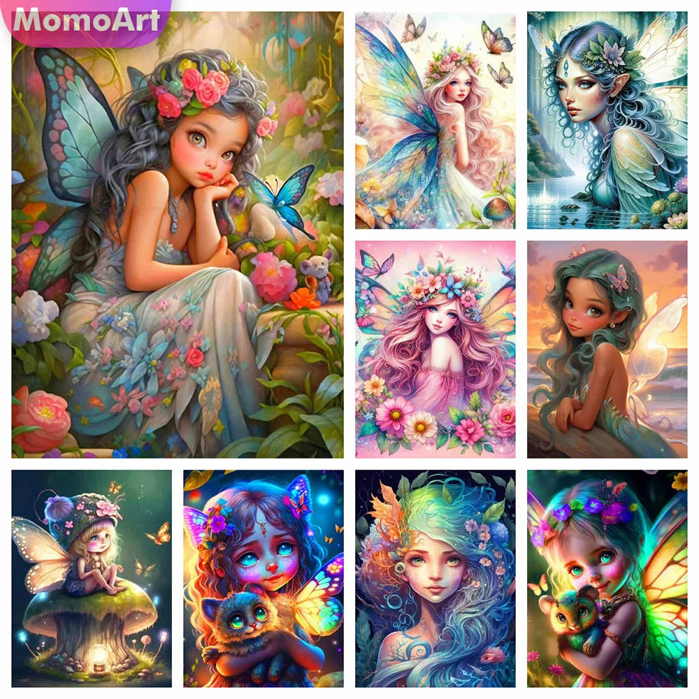 MomoArt алмазная живопись вышивка крестиком полная луна цветок лотоса круглая форма