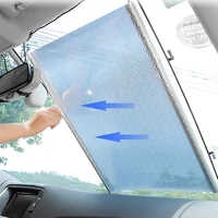 68x125cm car auto retractable sunshade folding sun visor sheet anti uv sun shade car interior windshield protection accessories