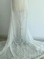 3 yards vintage flowers lace fabric tulle retro floral gauze for wedding dresshome decorbridal