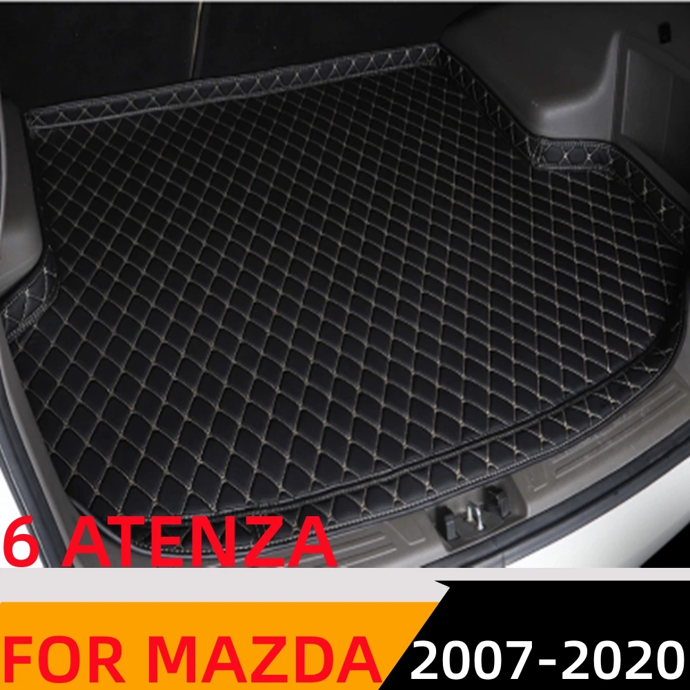 

Sinjayer Car Trunk Mat ALL Weather AUTO Tail Boot Luggage Pad Carpet High Side Cargo Liner Fit For MAZDA 6 ATENZA 2007 2008-2020