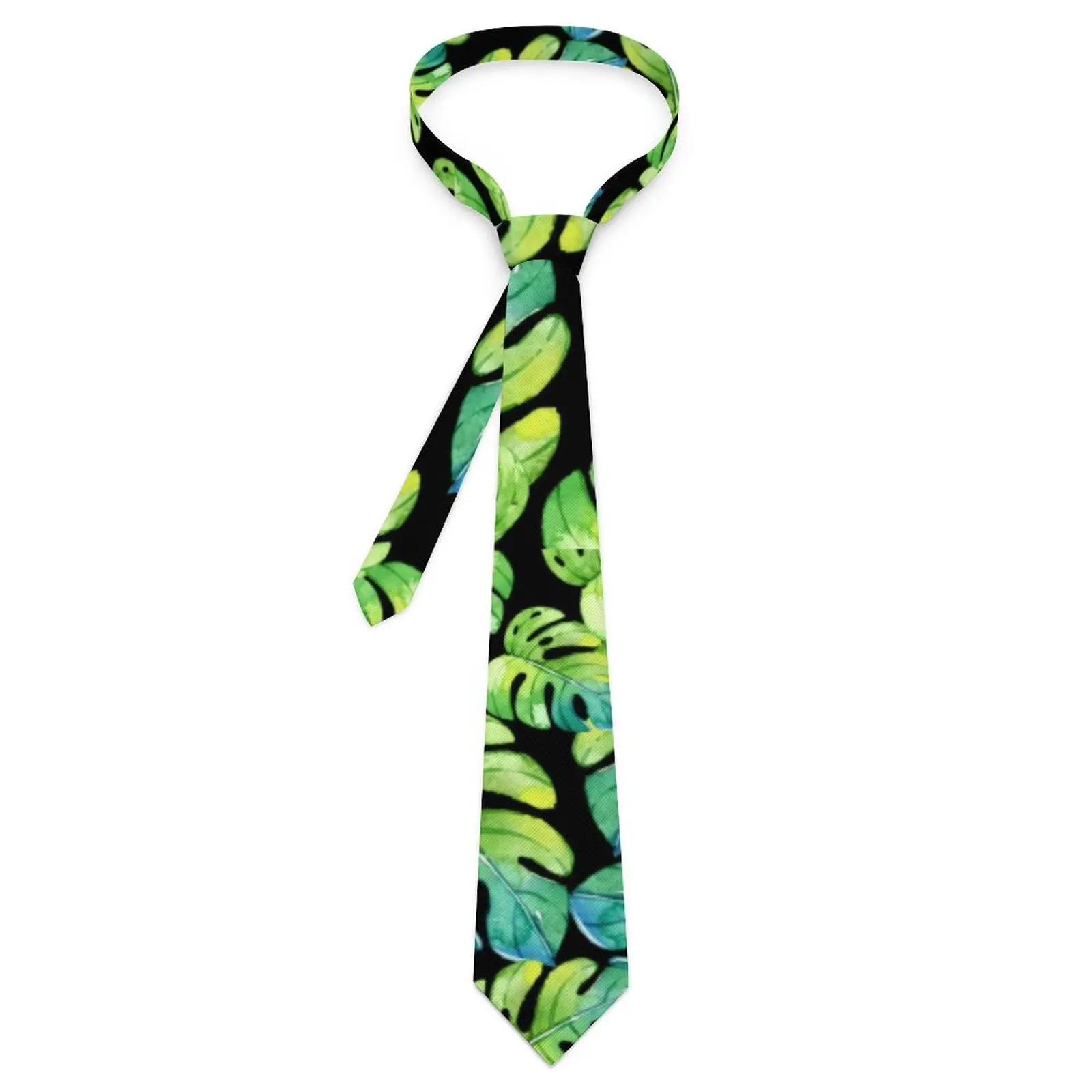 

Tropical Leaf Tie Beach Palm Classic Casual Neck Ties For Women Daily Wear Party Quality Collar Tie Design Necktie Accessories