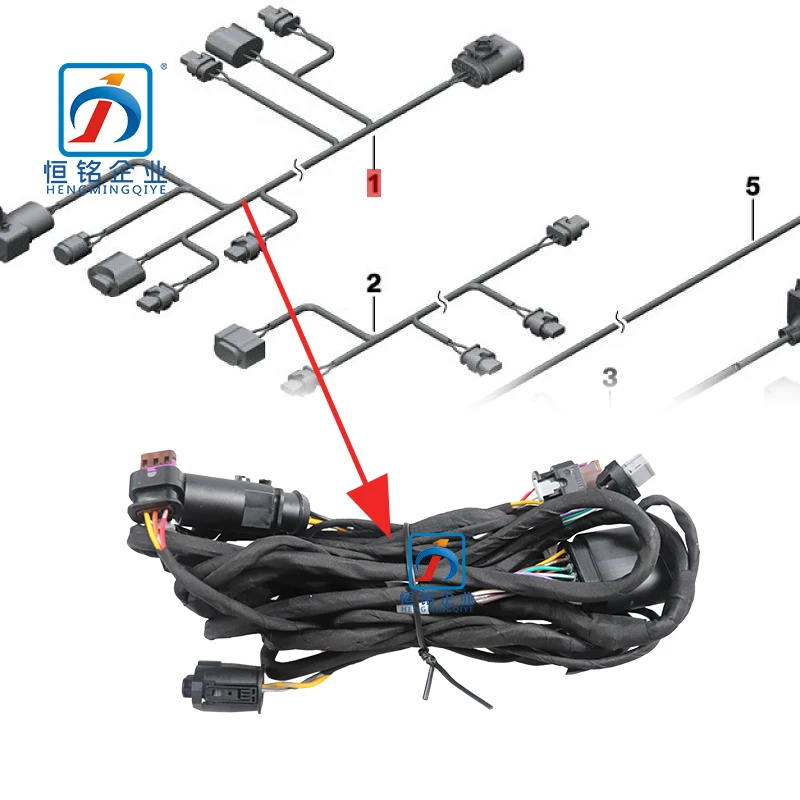 

New X3 F25 2011 Front Bumper Cable Harness 61129335481 Parking sensor wiring Electric eye harness