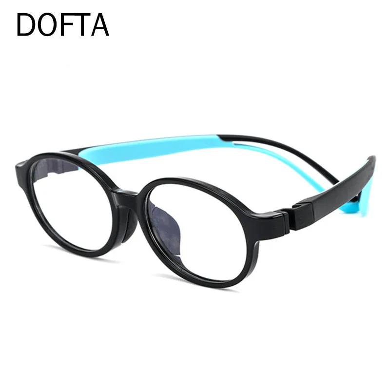 DOFTA детские круглые силиконовые гибкие очки в оправе для мальчиков и девочек